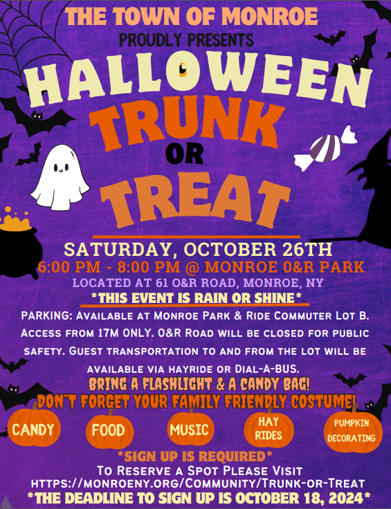 Trunk or Treat 2024 Flyer